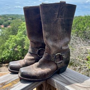 Frye harness boots